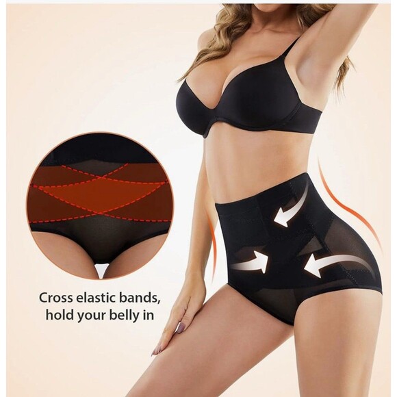 SIMIYA Tummy Control Shapewear for Women High Waisted Shapewear  2XL Black - Picture 2 of 5